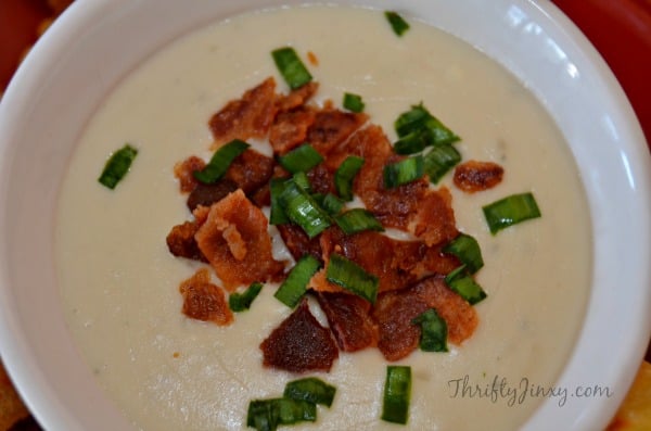 Warm Blue Cheese Dip Bacon Chives