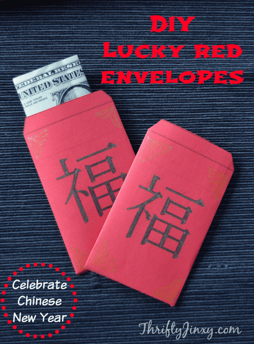 DIY Lucky Red Envelopes Celebrating Chinese New Year Thrifty Jinxy