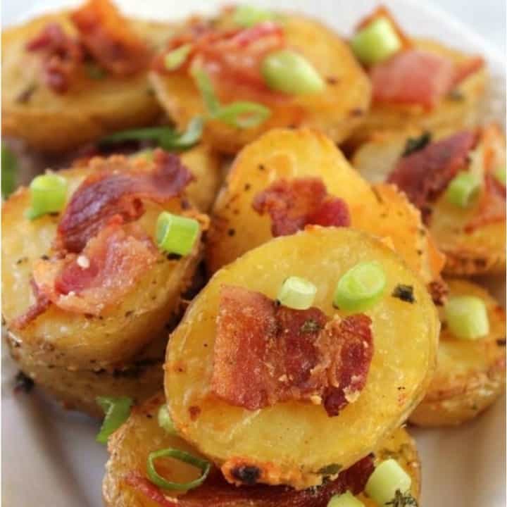 Garlic Bacon Parmesan Potatoes Recipe - Thrifty Jinxy