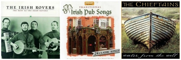 Irish Music album covers.