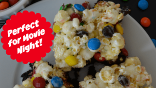 M&M's Popcorn Brownies 