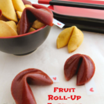 Making Fruit Roll-Up Fortune Cookies