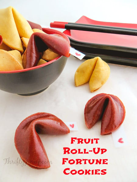Fruit Roll-Up Fortune Cookies