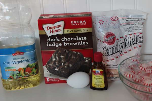 White Chocolate Peppermint Brownie Recipe Ingredients
