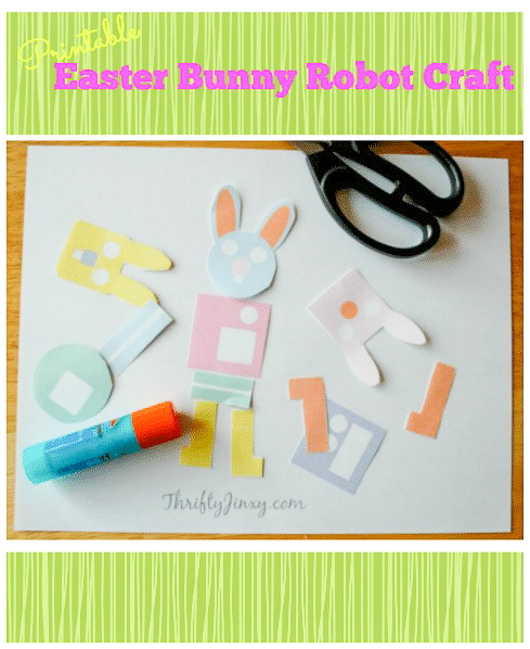 Printable Easter Bunny Robot Craft