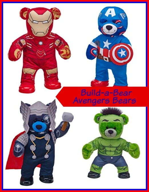 BuildaBear Avengers Bears and Accessories SO CUTE