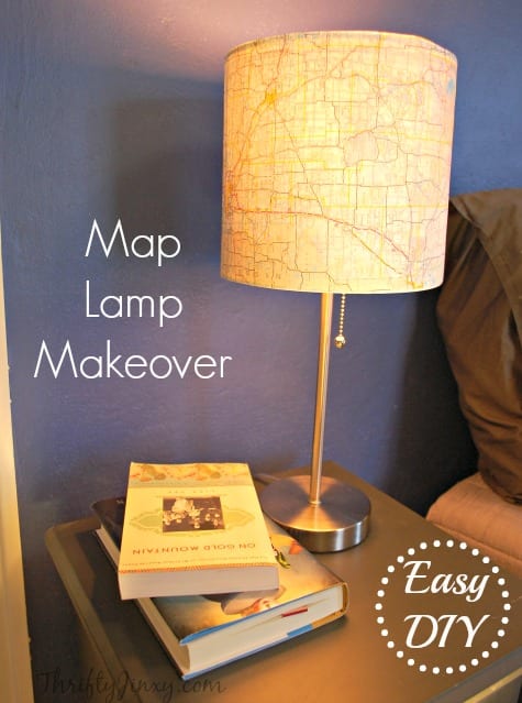 DIY Map Lamp Makeover