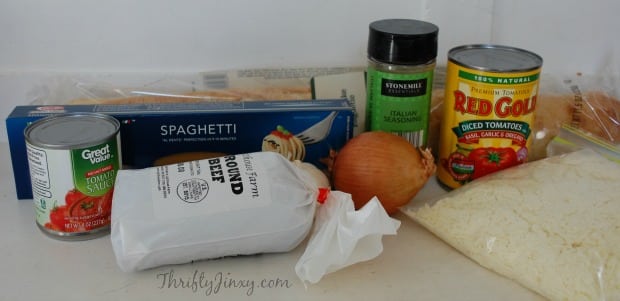 Spaghetti and Garlic Bread Bake Recipe Ingredients