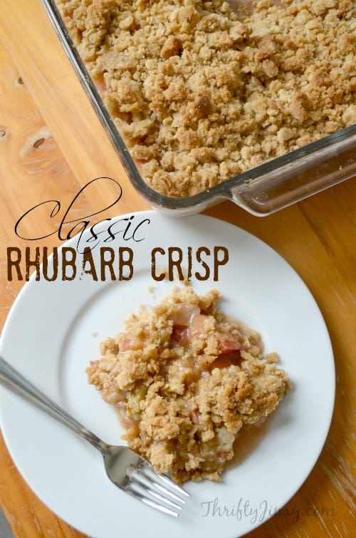 Classic Rhubarb Crisp Recipe