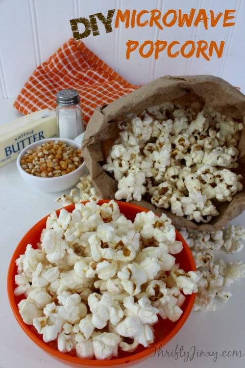 DIY Microwave Popcorn with a Brown Lunch Bag