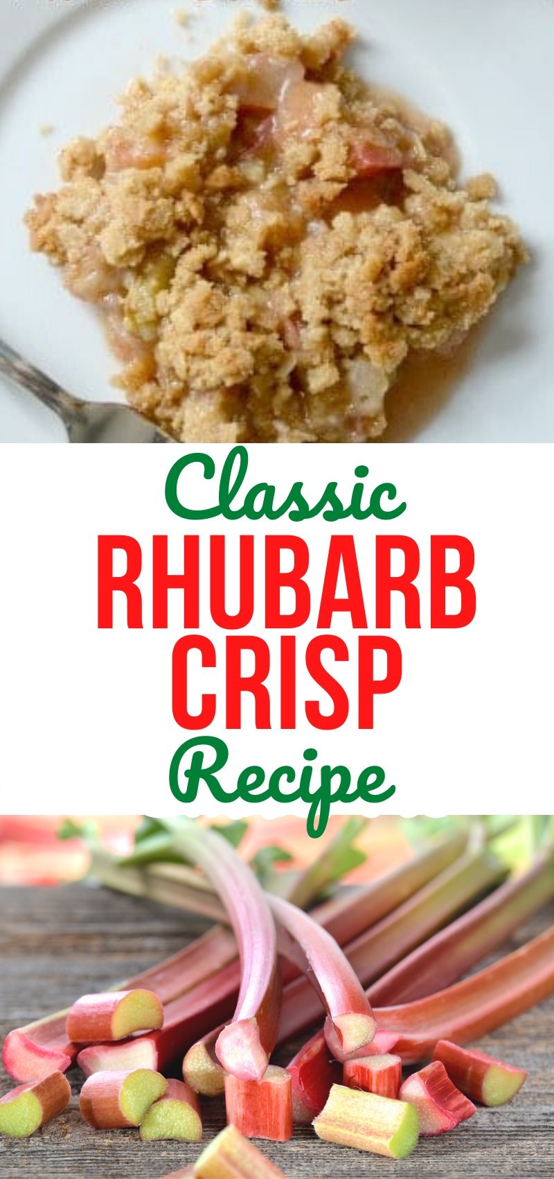 Classic Rhubarb Crisp Recipe Thrifty Jinxy