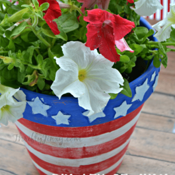 DIY 4th of July Flower Pot Craft Project