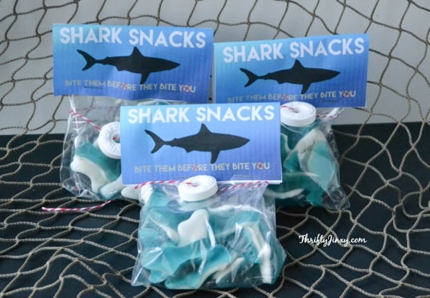 DIY Shark Snacks with Printable Labels