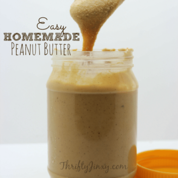 Easy Homemade Peanut Butter Recipe - Thrifty Jinxy