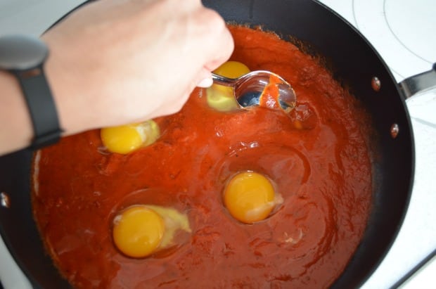 Italian Skillet Eggs Recipe Process