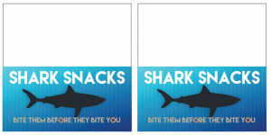 DIY Shark Snacks with Free Printable Labels - Perfect for Shark Week ...