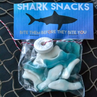 Shark Snacks with Printable Labels