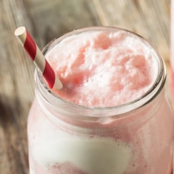 watermelon agua fresca float