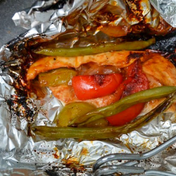 Chicken and Vegetable Foil packet