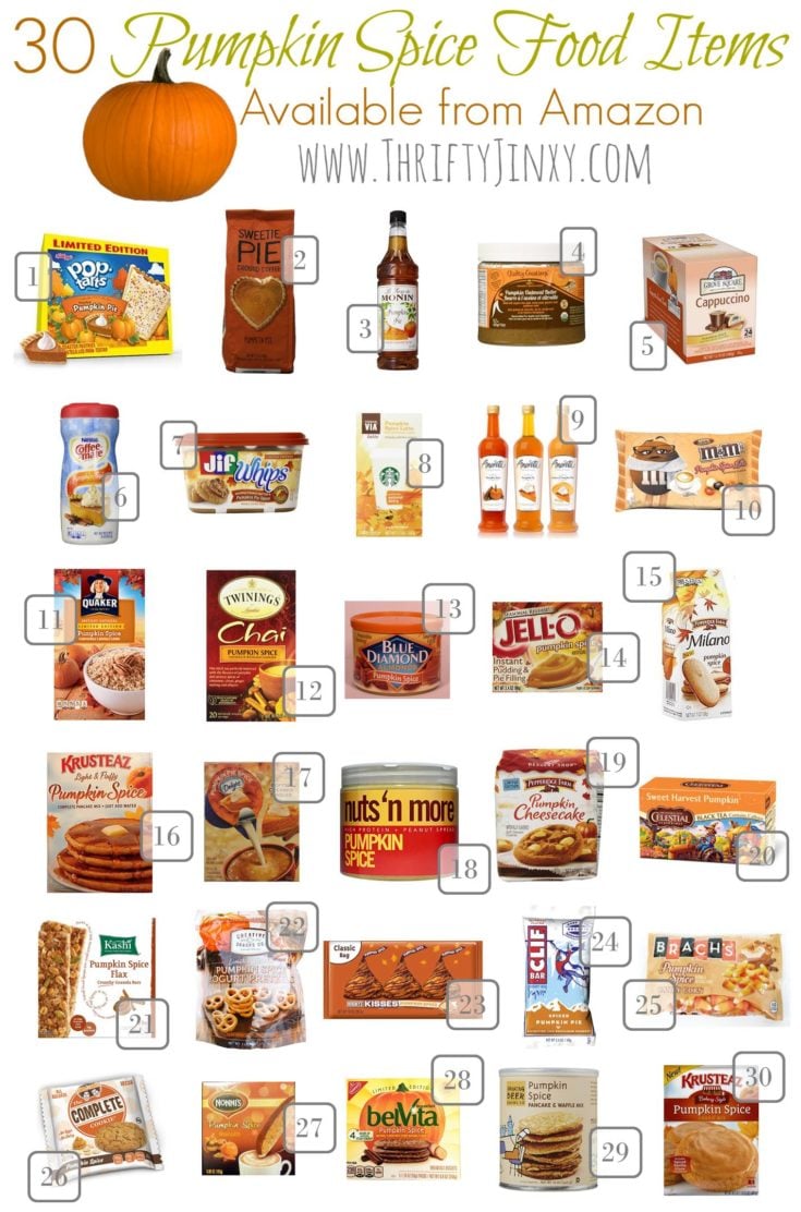 30 Pumpkin Spice Food Items Perfect for Fall Thrifty Jinxy