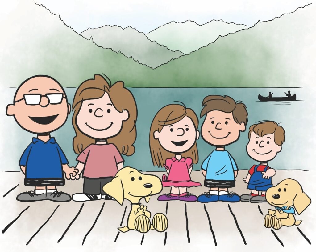 Custom Personalized Peanuts Family Portrait