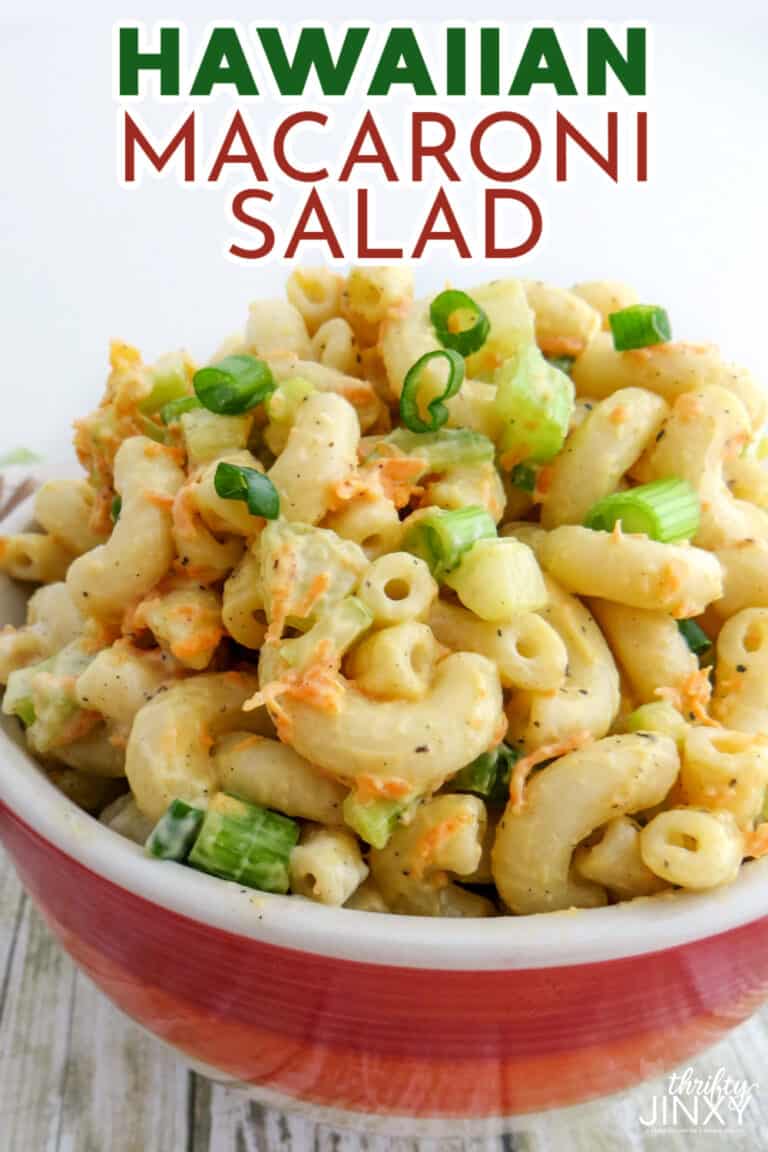 Hawaiian Macaroni Salad Recipe - Thrifty Jinxy