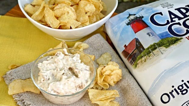 Onion Dip Made from Scratch with Potato Chips
