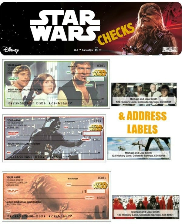 Star Wars Checks and Address Labels