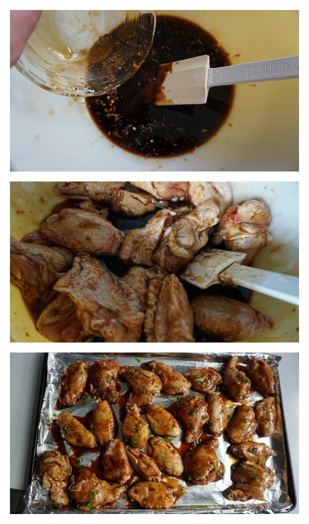 Sticky Asian Wings Recipe Process