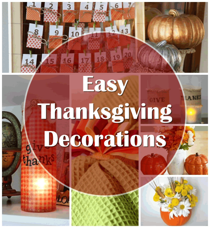 13 Easy DIY Thanksgiving Decorations Thrifty Jinxy