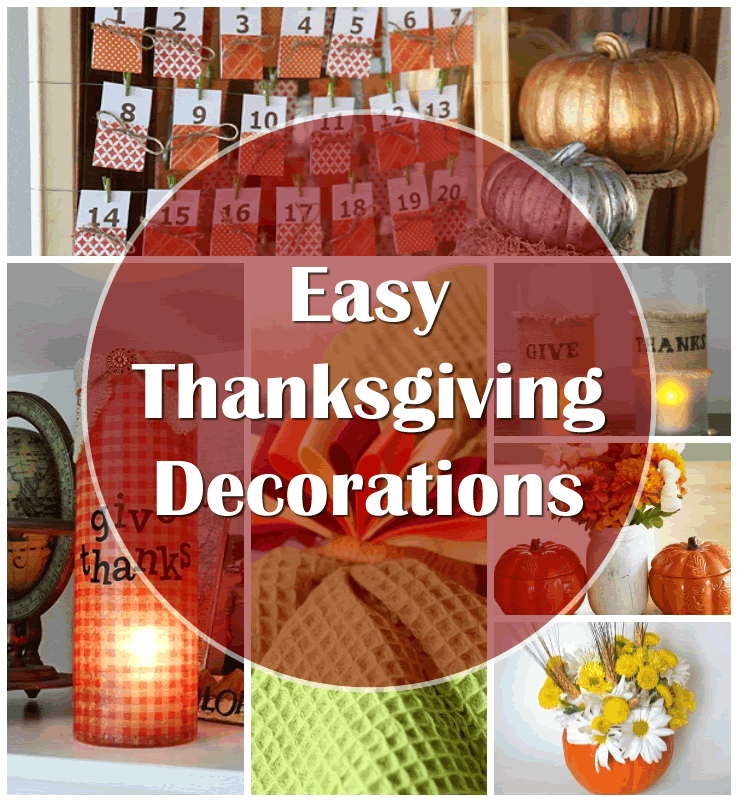 Easy DIY Thanksgiving Decorations