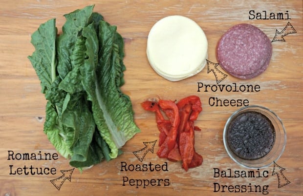 Italian Salad Roll-Ups Recipe Ingredients