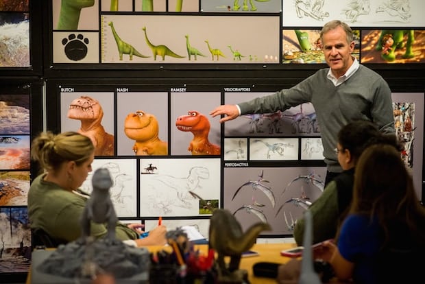 THE GOOD DINOSAUR - Production Designer Harley Jessup presents at the Long Lead Press Days at Pixar Studios. Photo by: Marc Flores. ©2015 Disney•Pixar. All Rights Reserved.