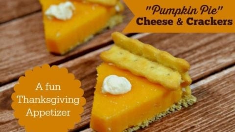 Pumpkin Pie Cheese Crackers Thanksgiving Appetizer