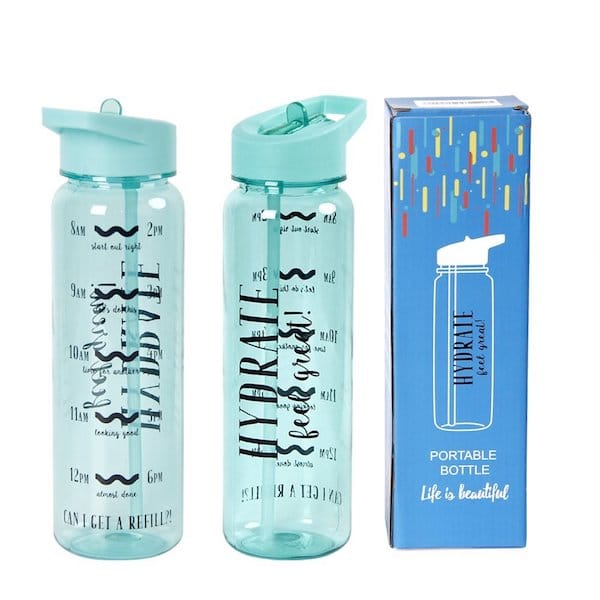 hydrate marked water bottle