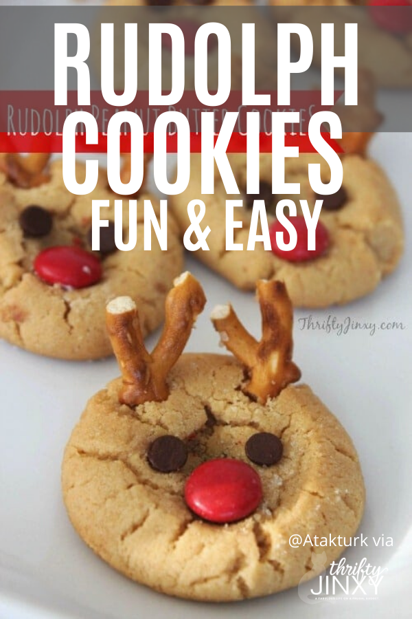 Rudolph Peanut Butter Cookie Recipe - Thrifty Jinxy