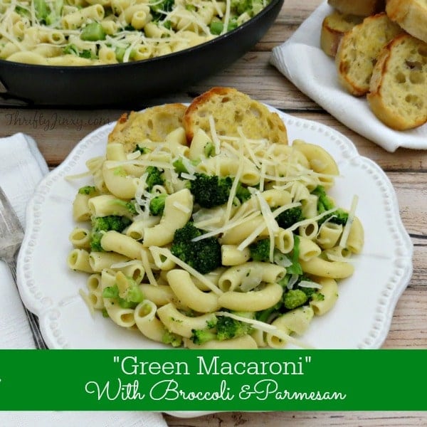 Broccoli Parmesan Macaroni Recipe - 30 Minute Dinner