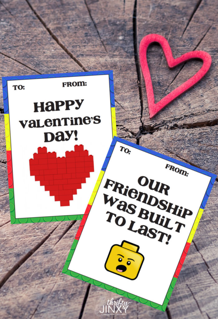 Free LEGO Valentines Printables Thrifty Jinxy