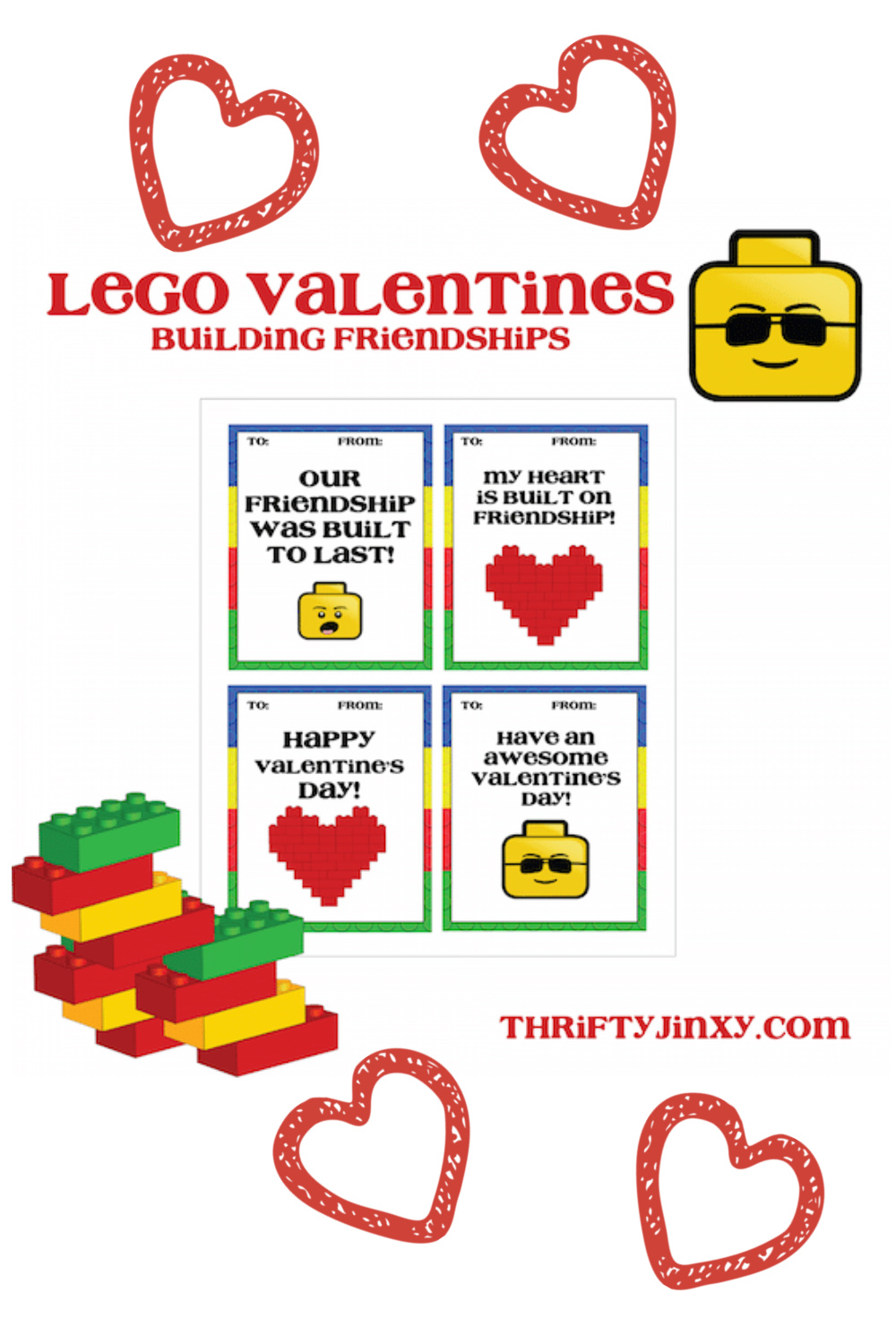 Free LEGO Valentines Printables Thrifty Jinxy