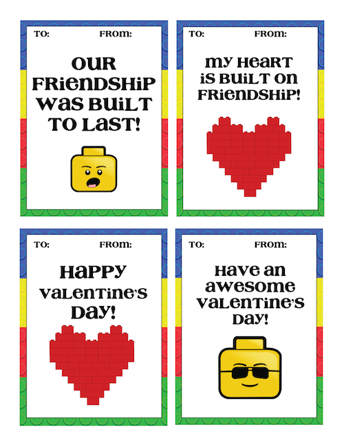 Free LEGO Valentines Printables Thrifty Jinxy