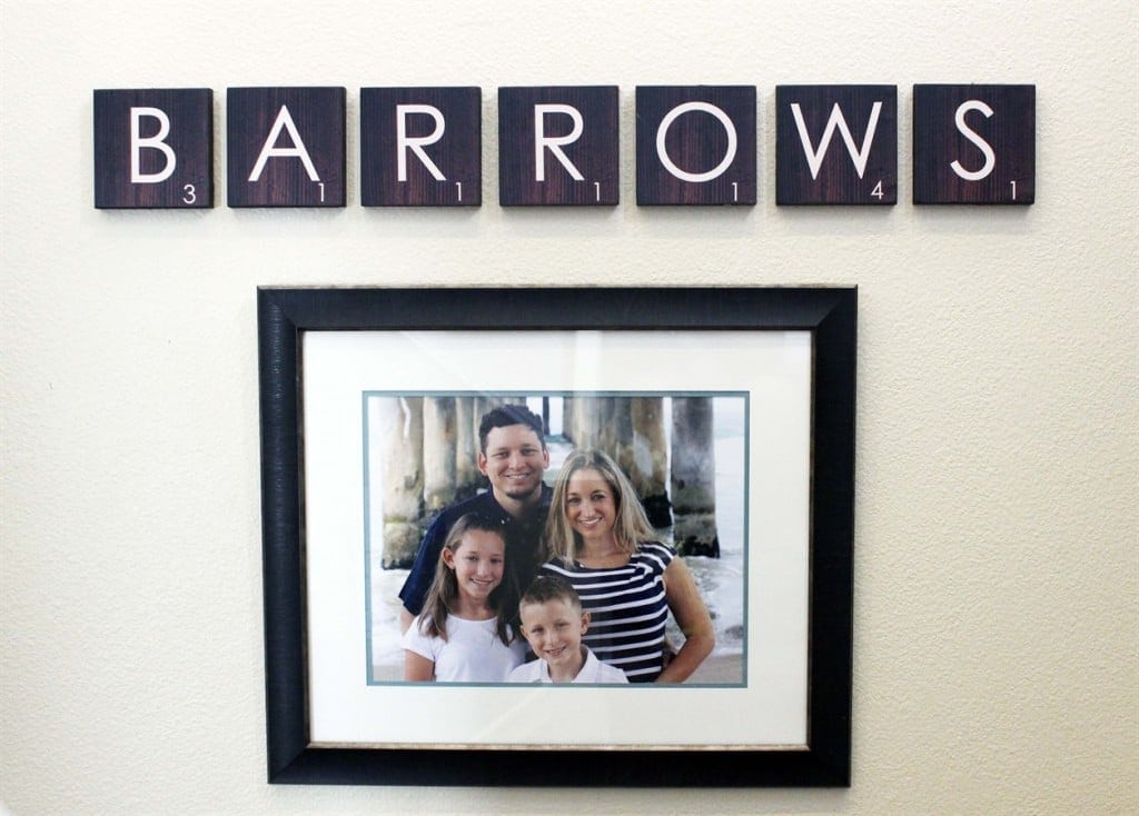 Scrabble Family Wall Art Design