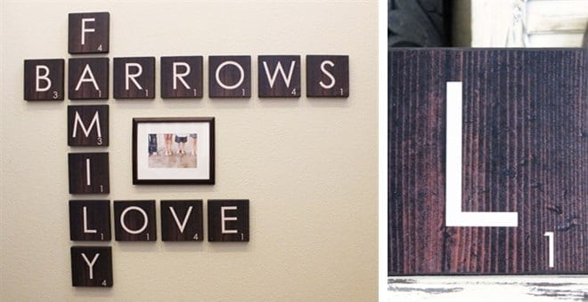 Scrabble Family Wall Art