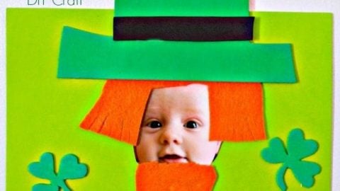 Leprechaun Photo Magnet St. Patrick's Day Craft