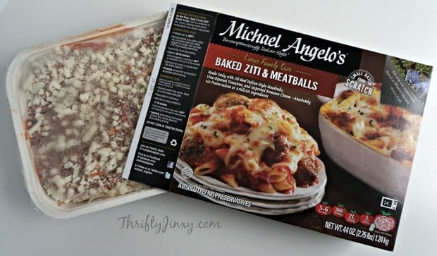 Michael Angelos Baked Ziti & Meatballs