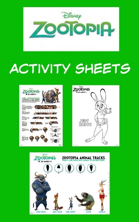 disney zootopia printable activity sheets thrifty jinxy