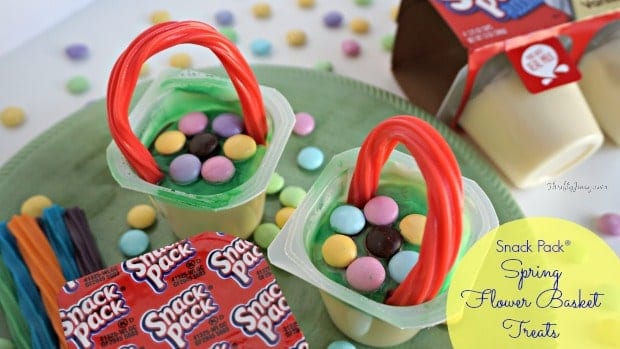 Snack Pack Spring Flower Easter Basket Treats Recipe