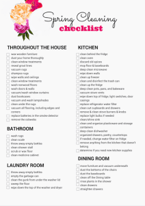 Printable Spring Cleaning Checklist - Time to Clean! - Thrifty Jinxy