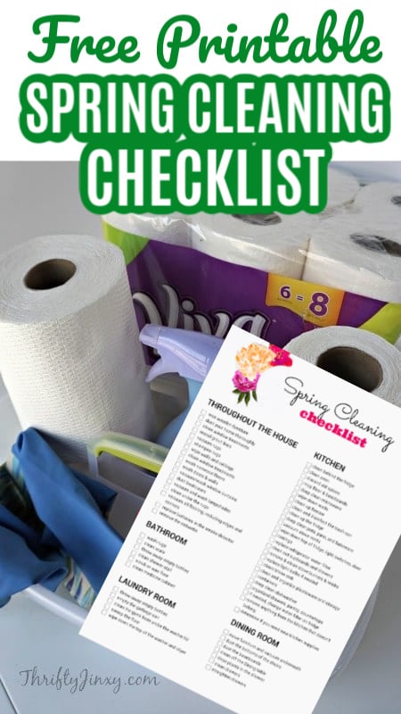 Free Printable Spring Cleaning Checklist