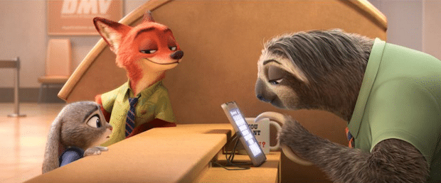 Zootopia Sloth DMV