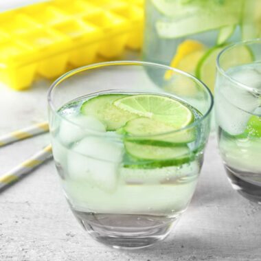 detox lime infused water